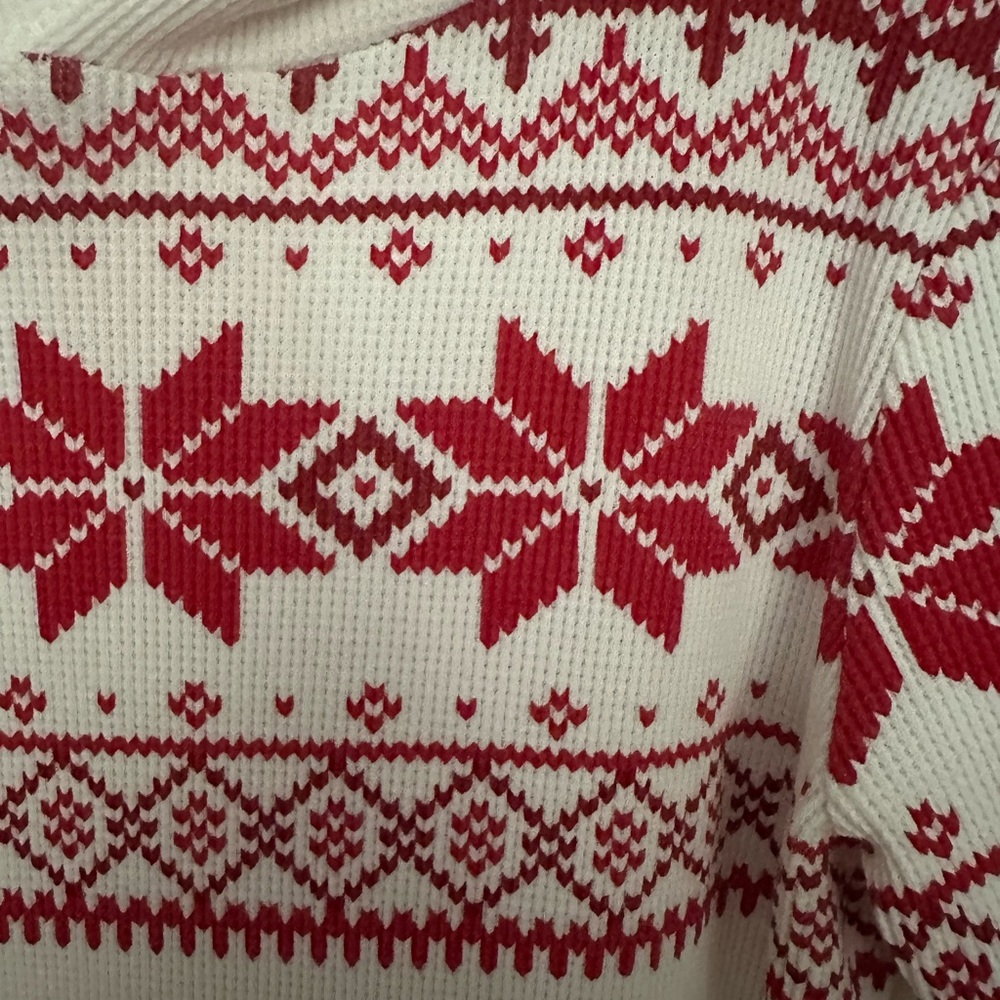 Polo Ralph Lauren Ralph Lauren
Fair Isle Waffle-Knit Hooded Dress red on cream - Picture 6 of 6